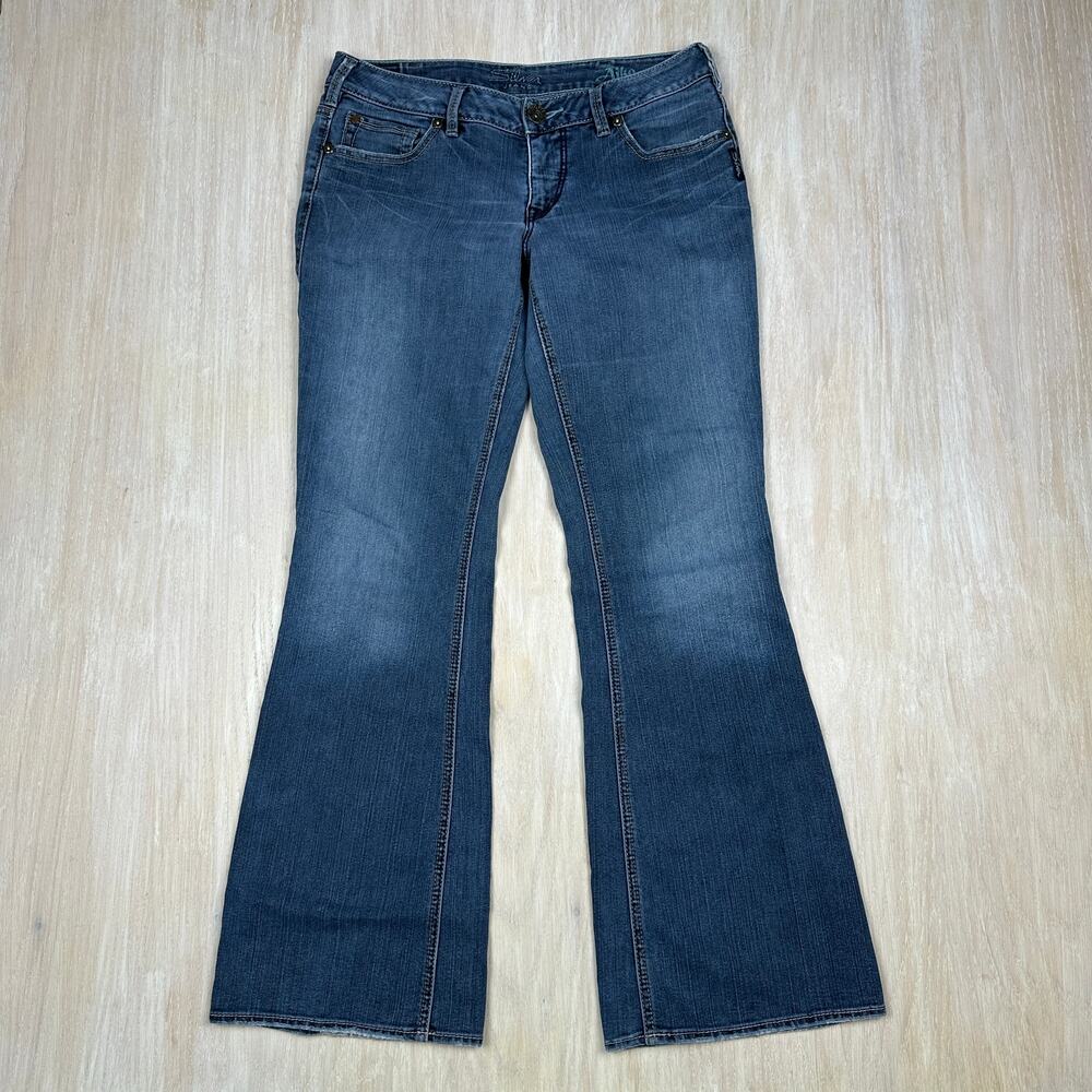 Silver Jeans Aiko Bootcut Flare Mid Rise Cowgirl Core Casual Denim Jeans 30